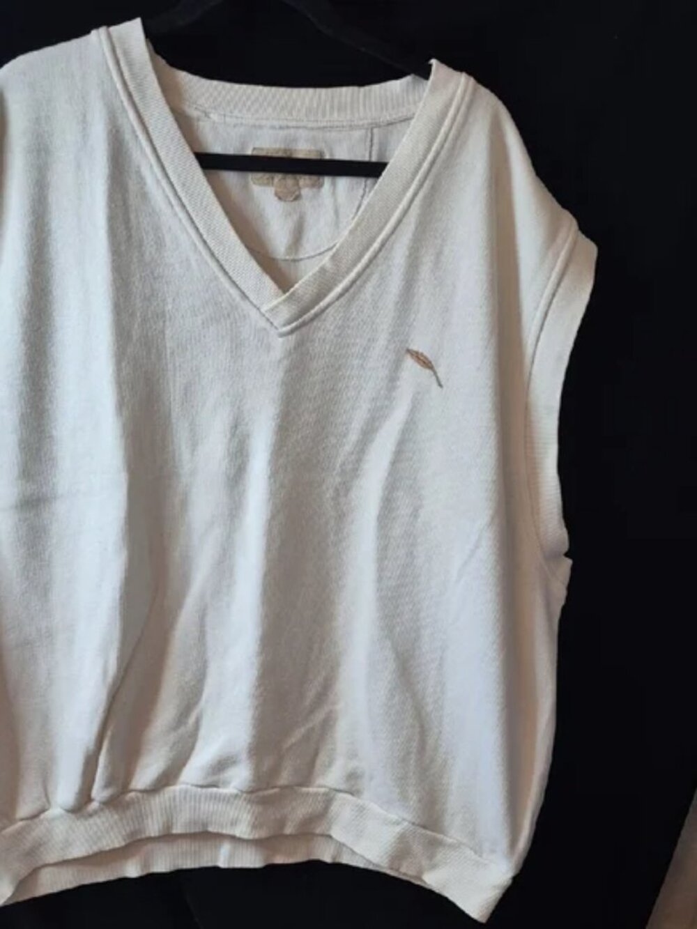 Bob Timberlake Men’s Golf Sweater Vest – XL – Cream